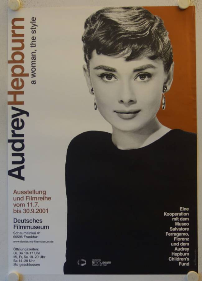 Audrey Hepburn - A Woman, the Style original release german exhibition poster